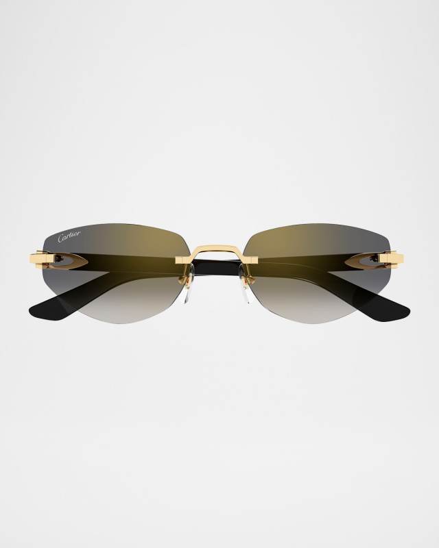 C Decor Cat-Eye Metal Sunglasses